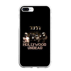 Чехол для iPhone 7Plus/8 Plus матовый с принтом Группа Hollywood Undead в Курске, Силикон | Область печати: задняя сторона чехла, без боковых панелей | charlie scene | danny | funny man | hollywood | j dog | johnny 3 tears | undead | альтернативный | андед | голивуд | голливудская | группа | кранккор | метал | нежить | ню | реп | рок | рэп | рэпкор