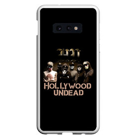 Чехол для Samsung S10E с принтом Группа Hollywood Undead в Курске, Силикон | Область печати: задняя сторона чехла, без боковых панелей | charlie scene | danny | funny man | hollywood | j dog | johnny 3 tears | undead | альтернативный | андед | голивуд | голливудская | группа | кранккор | метал | нежить | ню | реп | рок | рэп | рэпкор