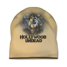 Шапка 3D с принтом Hollywood Undead в Курске, 100% полиэстер | универсальный размер, печать по всей поверхности изделия | Тематика изображения на принте: charlie scene | danny | funny man | hollywood | j dog | johnny 3 tears | undead | альтернативный | андед | голивуд | голливудская | группа | кранккор | метал | нежить | ню | реп | рок | рэп | рэпкор