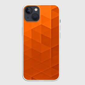 Чехол для iPhone 13 с принтом Orange abstraction в Курске,  |  | abstraction | geometry | polygon | абстракция | геометрия | грань | краски | кубик | кубики | линии | мозаика | полигоны | ребро | текстура | узор