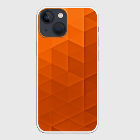 Чехол для iPhone 13 mini с принтом Orange abstraction в Курске,  |  | abstraction | geometry | polygon | абстракция | геометрия | грань | краски | кубик | кубики | линии | мозаика | полигоны | ребро | текстура | узор