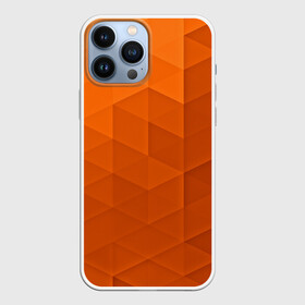 Чехол для iPhone 13 Pro Max с принтом Orange abstraction в Курске,  |  | Тематика изображения на принте: abstraction | geometry | polygon | абстракция | геометрия | грань | краски | кубик | кубики | линии | мозаика | полигоны | ребро | текстура | узор