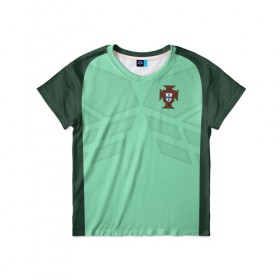 Детская футболка 3D с принтом Portugal away в Курске, 100% гипоаллергенный полиэфир | прямой крой, круглый вырез горловины, длина до линии бедер, чуть спущенное плечо, ткань немного тянется | confederation | cup | euro | world | европы | конфедераций | кубок | мира | португалия | чемпионат