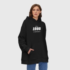 Худи SuperOversize хлопок с принтом limited edition 1998 в Курске, 70% хлопок, 30% полиэстер, мягкий начес внутри | карман-кенгуру, эластичная резинка на манжетах и по нижней кромке, двухслойный капюшон
 | 