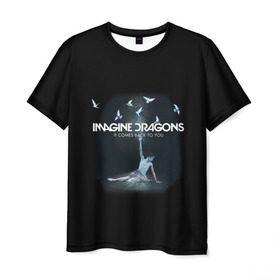 Мужская футболка 3D с принтом Imagine, Dragons, девушка в Курске, 100% полиэфир | прямой крой, круглый вырез горловины, длина до линии бедер | Тематика изображения на принте: dragons | imagine | альтернативный | американская | бэн макки | группа | драгонс | дэн платцман | дэн рейнольдс | имеджин | инди | индирок | поп | рок | уэйн сермон | электроник