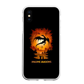 Чехол для iPhone XS Max матовый с принтом Драконы Imagine Dragons в Курске, Силикон | Область печати: задняя сторона чехла, без боковых панелей | dragons | imagine | альтернативный | американская | бэн макки | группа | драгонс | дэн платцман | дэн рейнольдс | имеджин | инди | индирок | рок | уэйн сермон