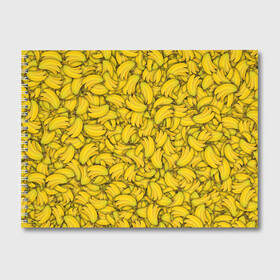 Альбом для рисования с принтом Бананы в Курске, 100% бумага
 | матовая бумага, плотность 200 мг. | Тематика изображения на принте: banana | vegan | банан | веган | желтый | паттерн | текстура | фрукт