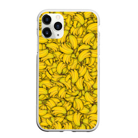 Чехол для iPhone 11 Pro Max матовый с принтом Бананы в Курске, Силикон |  | Тематика изображения на принте: banana | vegan | банан | веган | желтый | паттерн | текстура | фрукт