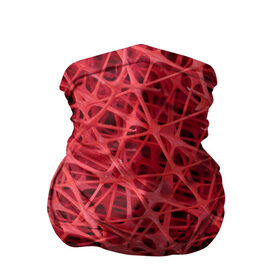 Бандана-труба 3D с принтом Сетка в Курске, 100% полиэстер, ткань с особыми свойствами — Activecool | плотность 150‒180 г/м2; хорошо тянется, но сохраняет форму | красный | модные | пластик | сети | сетка | текстура | цвет