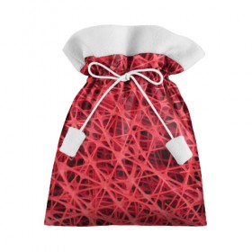 Подарочный 3D мешок с принтом Сетка в Курске, 100% полиэстер | Размер: 29*39 см | красный | модные | пластик | сети | сетка | текстура | цвет