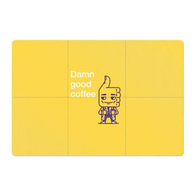 Магнитный плакат 3Х2 с принтом Чертовски хороший кофе в Курске, Полимерный материал с магнитным слоем | 6 деталей размером 9*9 см | fbi | fагент купер | twin peaks | лайк | лойс | луцк | палец вверх | смайлик | твин пикс | человечек