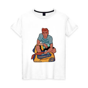 Женская футболка хлопок с принтом Riverdale в Курске, 100% хлопок | прямой крой, круглый вырез горловины, длина до линии бедер, слегка спущенное плечо | Тематика изображения на принте: riverdale | ривердейл | ривердэйл