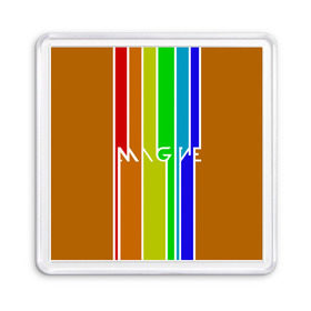 Магнит 55*55 с принтом Imagine Dragons краска в Курске, Пластик | Размер: 65*65 мм; Размер печати: 55*55 мм | альтернативный | американская | группа | драгонс | имеджин | инди | индирок | поп | рок | электроник
