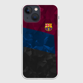 Чехол для iPhone 13 mini с принтом FC BARCELONA ABSTRACT | БАРСЕЛОНА в Курске,  |  | fc | fc barcelona | fcb | fly emirates | ronaldo | абстракция | барселона | геометрия | зож | клуб | линии | месси | модные | мяч | реал мадрид | спорт | спортивные | тренды | футбол | футбольный клуб | эмблема