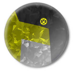 Значок с принтом Borussia Dortmund 2018 в Курске,  металл | круглая форма, металлическая застежка в виде булавки | боруссия | дортмунд