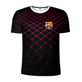 Мужская футболка 3D спортивная с принтом FC Barcelona 2018 Line в Курске, 100% полиэстер с улучшенными характеристиками | приталенный силуэт, круглая горловина, широкие плечи, сужается к линии бедра | Тематика изображения на принте: fc | fc barcelona | fcb | fly emirates | ronaldo | абстракция | барселона | геометрия | зож | клуб | линии | месси | модные | мяч | реал мадрид | спорт | спортивные | тренды | футбол | футбольный клуб | эмблема