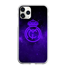 Чехол для iPhone 11 Pro Max матовый с принтом FC Real Madrid(SPACE STYLE) в Курске, Силикон |  | real madrid | футбол | футбольный клуб | чемпионат
