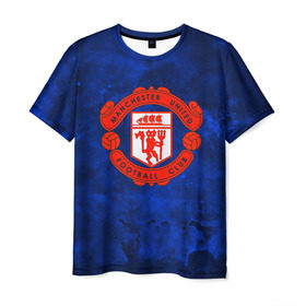 Мужская футболка 3D с принтом FC Манчестер(blue collection) в Курске, 100% полиэфир | прямой крой, круглый вырез горловины, длина до линии бедер | football | footer | manchester | soccer | socker | арсенал | футбол | футбольный клуб