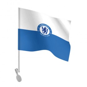 Флаг для автомобиля с принтом Chelsea в Курске, 100% полиэстер | Размер: 30*21 см | chelsea | football | soccer | socker | спорт | футбол | футбольный клуб | челси