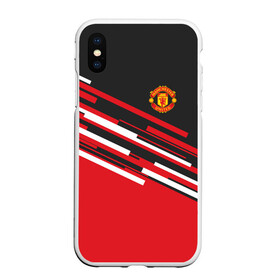 Чехол для iPhone XS Max матовый с принтом MANCHESTER UNITED SPORT в Курске, Силикон | Область печати: задняя сторона чехла, без боковых панелей | emirates | fc | manchester united | абстракция | геометрия | зож | клуб | линии | манчестер юнайтед | модные | мяч | россии | спорт | спортивные | стиль | тренды | футбол | футбольный клуб | экстрим | эмблема