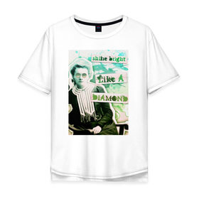 Мужская футболка хлопок Oversize с принтом Мария Кюри (Химия – Просто) в Курске, 100% хлопок | свободный крой, круглый ворот, “спинка” длиннее передней части | блоггер | мария кюри | наука | химия | химия   просто