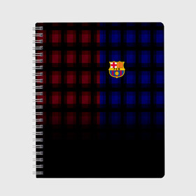 Тетрадь с принтом FC Barcelona 2018 в Курске, 100% бумага | 48 листов, плотность листов — 60 г/м2, плотность картонной обложки — 250 г/м2. Листы скреплены сбоку удобной пружинной спиралью. Уголки страниц и обложки скругленные. Цвет линий — светло-серый
 | fc | fc barcelona | fcb | fly emirates | ronaldo | абстракция | барселона | геометрия | зож | клуб | линии | месси | модные | мяч | реал мадрид | спорт | спортивные | тренды | футбол | футбольный клуб | эмблема