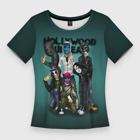 Женская футболка 3D Slim с принтом Группа Hollywood Undead в Курске,  |  | charlie scene | danny | funny man | hollywood | j dog | johnny 3 tears | undead | альтернативный | андед | голивуд | голливудская | группа | кранккор | метал | нежить | ню | реп | рок | рэп | рэпкор