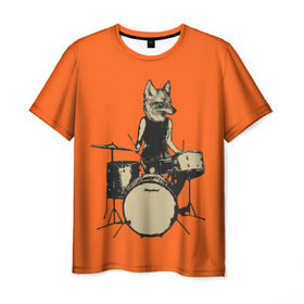 Мужская футболка 3D с принтом Drums в Курске, 100% полиэфир | прямой крой, круглый вырез горловины, длина до линии бедер | барабанщик | барабаны | драммер | ударные