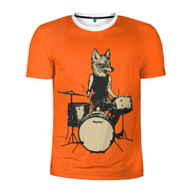 Мужская футболка 3D спортивная с принтом Drums в Курске, 100% полиэстер с улучшенными характеристиками | приталенный силуэт, круглая горловина, широкие плечи, сужается к линии бедра | барабанщик | барабаны | драммер | ударные