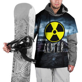 Накидка на куртку 3D с принтом S.T.A.L.K.E.R. - С.Е.Р.Г.Е.Й. в Курске, 100% полиэстер |  | stalker | волки | грузовик | имя | мрак | припять | птицы | радиация | серега | сережа | сталкер | чернобыль