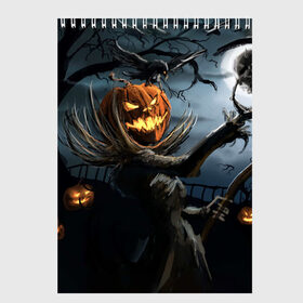 Скетчбук с принтом Jack в Курске, 100% бумага
 | 48 листов, плотность листов — 100 г/м2, плотность картонной обложки — 250 г/м2. Листы скреплены сверху удобной пружинной спиралью | halloween | pumpkin | witch | ведьма | демон | кот | тыква | хэллоуин | череп