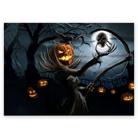 Поздравительная открытка с принтом Jack в Курске, 100% бумага | плотность бумаги 280 г/м2, матовая, на обратной стороне линовка и место для марки
 | Тематика изображения на принте: halloween | pumpkin | witch | ведьма | демон | кот | тыква | хэллоуин | череп