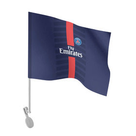 Флаг для автомобиля с принтом PSG 2018 Original #7 в Курске, 100% полиэстер | Размер: 30*21 см | fc | fly emirates | paris | psg | лого | париж | псж | спорт | спортивные | фк | футбольный клуб
