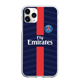 Чехол для iPhone 11 Pro Max матовый с принтом PSG 2018 Original #7 в Курске, Силикон |  | fc | fly emirates | paris | psg | лого | париж | псж | спорт | спортивные | фк | футбольный клуб