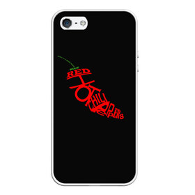 Чехол для iPhone 5/5S матовый с принтом Red Hot Chili Peppers в Курске, Силикон | Область печати: задняя сторона чехла, без боковых панелей | музыка | овощ | острый | пеперс | перчик | ред | рок | хот | чили