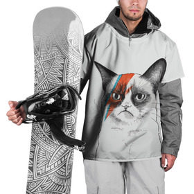 Накидка на куртку 3D с принтом Grumpy cat (David Bowie) в Курске, 100% полиэстер |  | Тематика изображения на принте: бодиарт | грумпи | дэвид боуи | злой кот | интернет | котей | котик | кошка | мем | мемас | мемчик. | молния на лице | рисунок на лице | сердитый