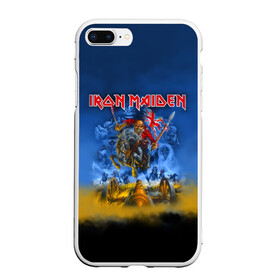 Чехол для iPhone 7Plus/8 Plus матовый с принтом Iron Maiden в Курске, Силикон | Область печати: задняя сторона чехла, без боковых панелей | iron maiden | адриан смит | айрон мейден | гроза | группа | дэйв мюррей | железная дева | ирон майден | метал | мрачный | музыка | песни | рок | стив харрис | тяжелый | флаг | хеви | хевиметал