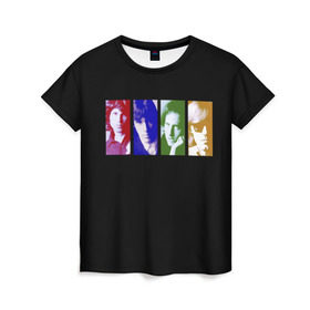 Женская футболка 3D с принтом The Doors в Курске, 100% полиэфир ( синтетическое хлопкоподобное полотно) | прямой крой, круглый вырез горловины, длина до линии бедер | Тематика изображения на принте: the doors | денсмор | джим моррисон | кригер | манзарек | роберт алан | рэй