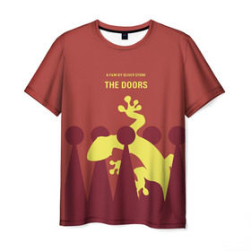 Мужская футболка 3D с принтом The Doors в Курске, 100% полиэфир | прямой крой, круглый вырез горловины, длина до линии бедер | 