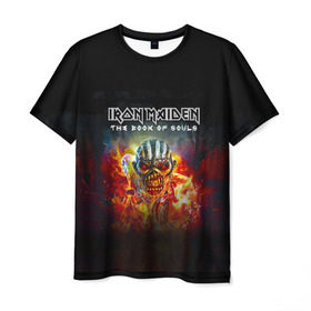 Мужская футболка 3D с принтом Iron Maiden в Курске, 100% полиэфир | прямой крой, круглый вырез горловины, длина до линии бедер | iron maiden | адриан смит | айрон мейден | группа | дэйв мюррей | железная дева | индеец | ирон майден | метал | мрачный | музыка | огонь | песни | рок | стив харрис | тяжелый | хеви | хевиметал