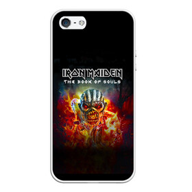 Чехол для iPhone 5/5S матовый с принтом Iron Maiden в Курске, Силикон | Область печати: задняя сторона чехла, без боковых панелей | Тематика изображения на принте: iron maiden | адриан смит | айрон мейден | группа | дэйв мюррей | железная дева | индеец | ирон майден | метал | мрачный | музыка | огонь | песни | рок | стив харрис | тяжелый | хеви | хевиметал