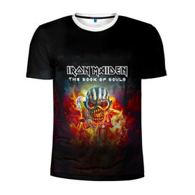 Мужская футболка 3D спортивная с принтом Iron Maiden в Курске, 100% полиэстер с улучшенными характеристиками | приталенный силуэт, круглая горловина, широкие плечи, сужается к линии бедра | iron maiden | адриан смит | айрон мейден | группа | дэйв мюррей | железная дева | индеец | ирон майден | метал | мрачный | музыка | огонь | песни | рок | стив харрис | тяжелый | хеви | хевиметал