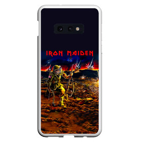 Чехол для Samsung S10E с принтом Боец Iron Maiden в Курске, Силикон | Область печати: задняя сторона чехла, без боковых панелей | iron maiden | адриан смит | айрон мейден | война | группа | дэйв мюррей | железная дева | ирон майден | метал | мрачный | музыка | песни | рок | солдат | стив харрис | тяжелый | хеви | хевиметал