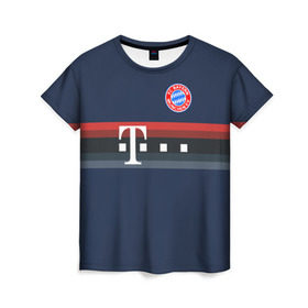 Женская футболка 3D с принтом FC Bayern 2018 Original #5 в Курске, 100% полиэфир ( синтетическое хлопкоподобное полотно) | прямой крой, круглый вырез горловины, длина до линии бедер | bayern | fly fc | бавария | спорт | футбольный клуб
