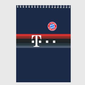 Скетчбук с принтом FC Bayern 2018 Original #5 в Курске, 100% бумага
 | 48 листов, плотность листов — 100 г/м2, плотность картонной обложки — 250 г/м2. Листы скреплены сверху удобной пружинной спиралью | Тематика изображения на принте: bayern | fly fc | бавария | спорт | футбольный клуб
