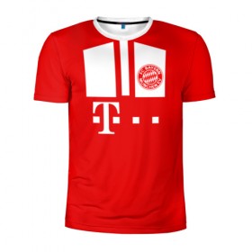 Мужская футболка 3D спортивная с принтом FC Bayern 2018 Original #6 в Курске, 100% полиэстер с улучшенными характеристиками | приталенный силуэт, круглая горловина, широкие плечи, сужается к линии бедра | Тематика изображения на принте: 
