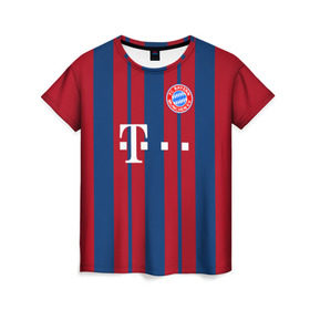 Женская футболка 3D с принтом FC Bayern 2018 Original #8 в Курске, 100% полиэфир ( синтетическое хлопкоподобное полотно) | прямой крой, круглый вырез горловины, длина до линии бедер | bayern | fly fc | бавария | спорт | футбольный клуб