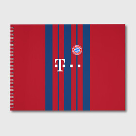 Альбом для рисования с принтом FC Bayern 2018 Original #8 в Курске, 100% бумага
 | матовая бумага, плотность 200 мг. | Тематика изображения на принте: bayern | fly fc | бавария | спорт | футбольный клуб