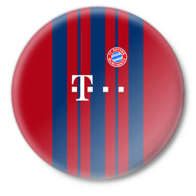Значок с принтом FC Bayern 2018 Original #8 в Курске,  металл | круглая форма, металлическая застежка в виде булавки | Тематика изображения на принте: bayern | fly fc | бавария | спорт | футбольный клуб