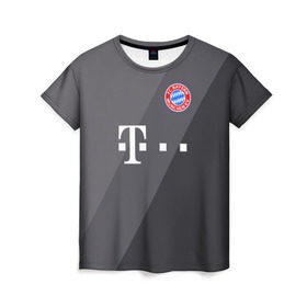 Женская футболка 3D с принтом FC Bayern 2018 Original #3 в Курске, 100% полиэфир ( синтетическое хлопкоподобное полотно) | прямой крой, круглый вырез горловины, длина до линии бедер | bayern | fly fc | бавария | спорт | футбольный клуб